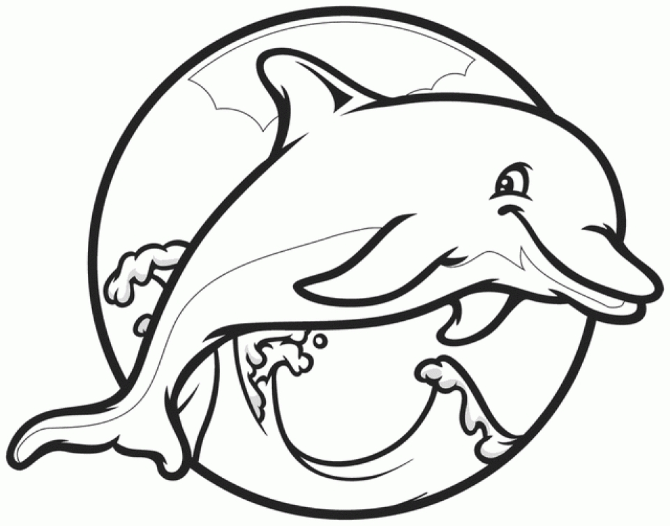 Get This Dolphin Coloring Pages For Kids 56481