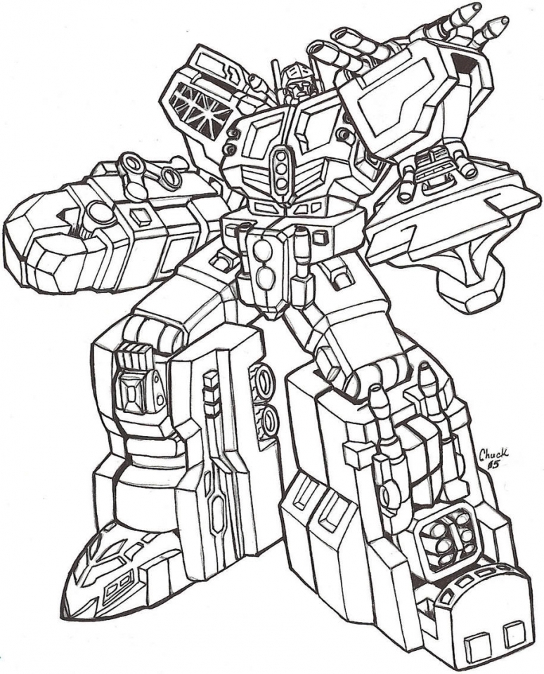 Get This Free Boys Coloring Pages of Transformers Robot 75614