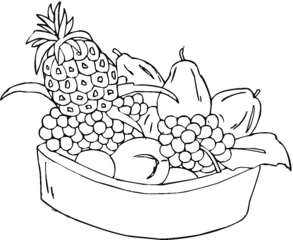 Get This Free Fruit Coloring Pages to Print 33603