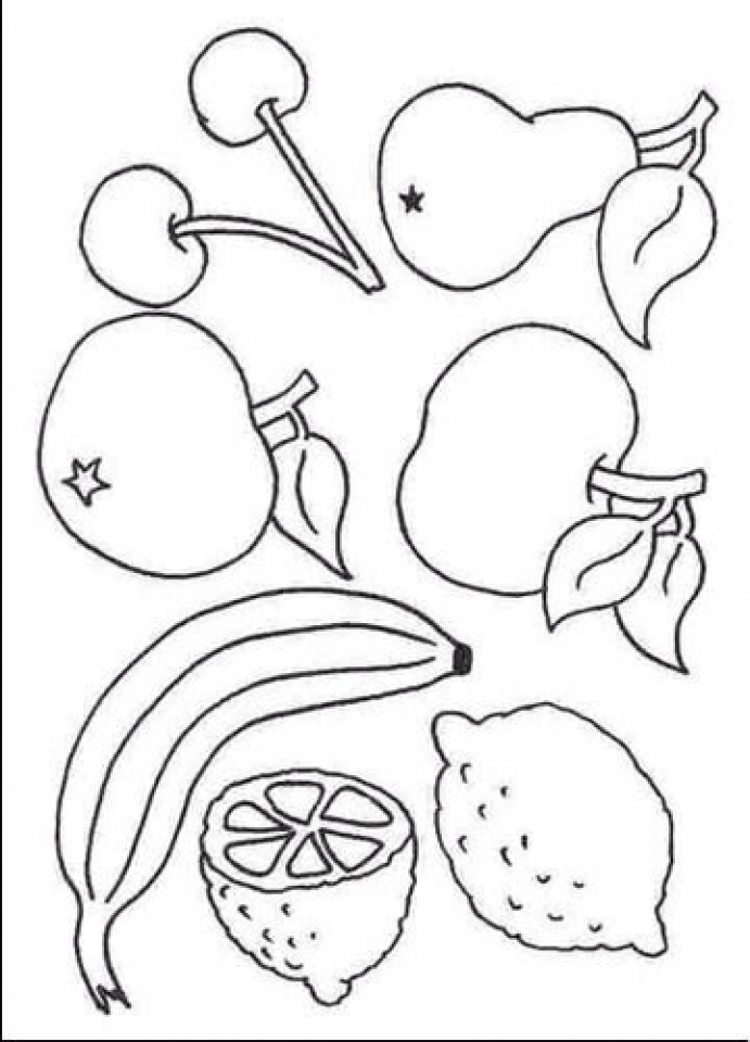 Get This Free Fruit Coloring Pages to Print 7866