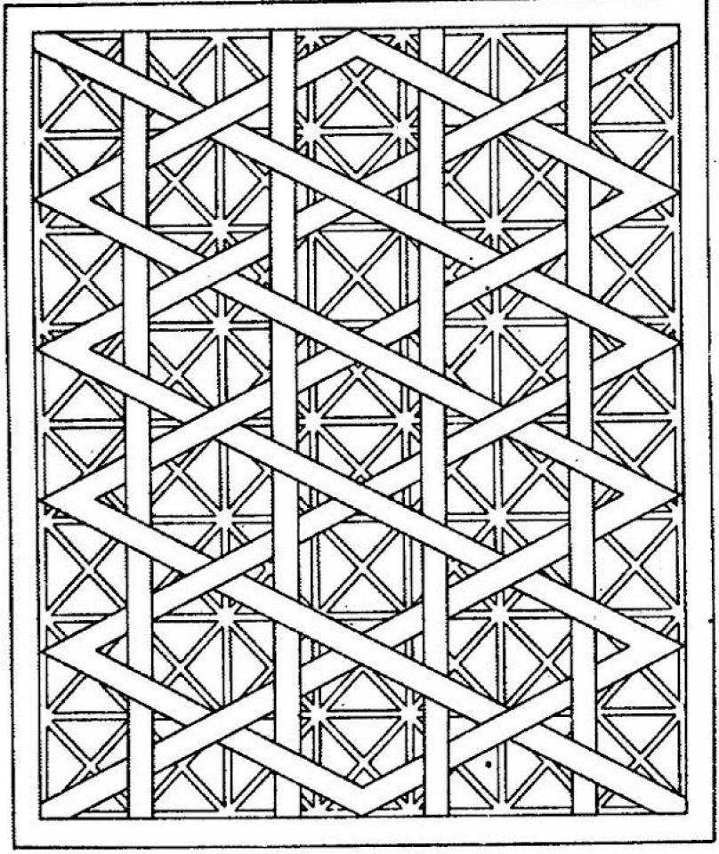 20 Free Printable Geometric Coloring Pages Everfreecoloring Com