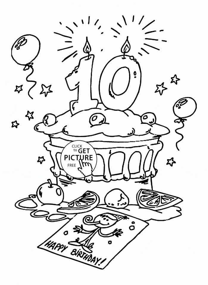Get This Free Happy Birthday Coloring Pages to Print Out ...