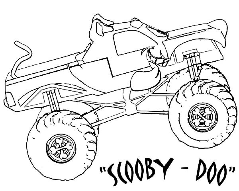 Get This Free Monster Truck Coloring Pages to Print 73607