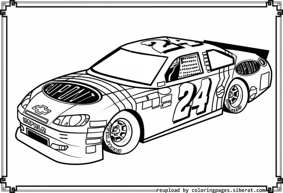 Get This Free Nascar Coloring Pages For Kids 92180