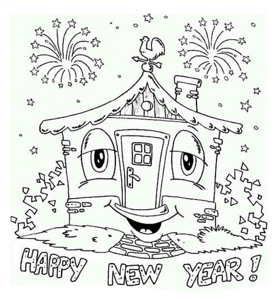 Get This Free Printable New Years Coloring Pages Online 31009