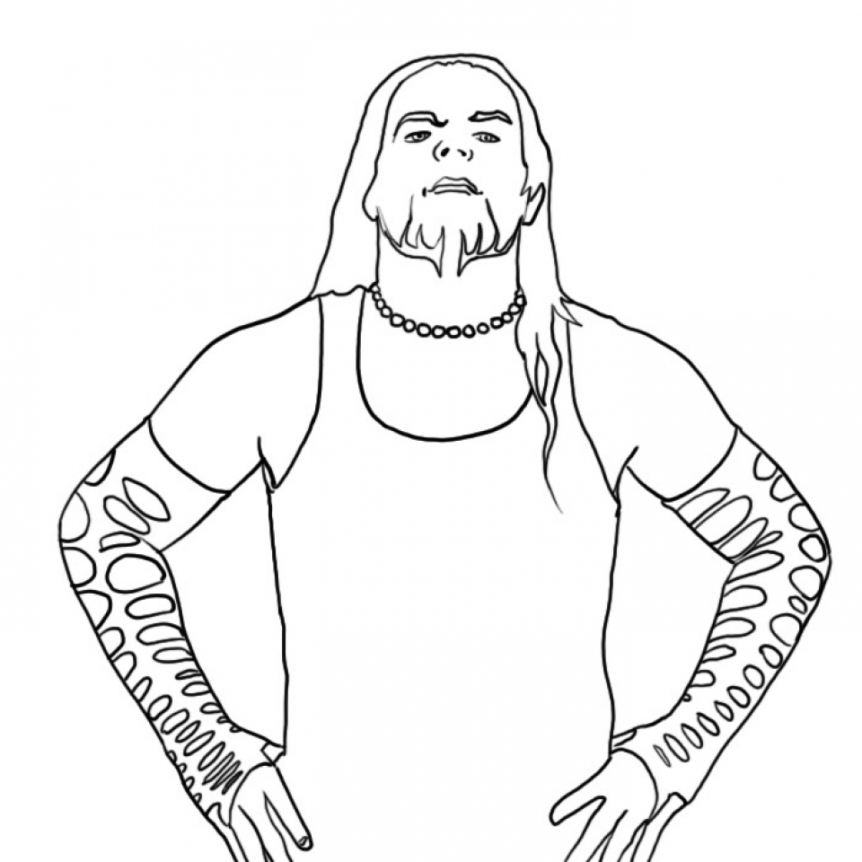 Get This Free WWE Coloring Pages 95741