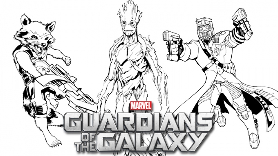 20+ Free Printable Guardians of the Galaxy Coloring Pages