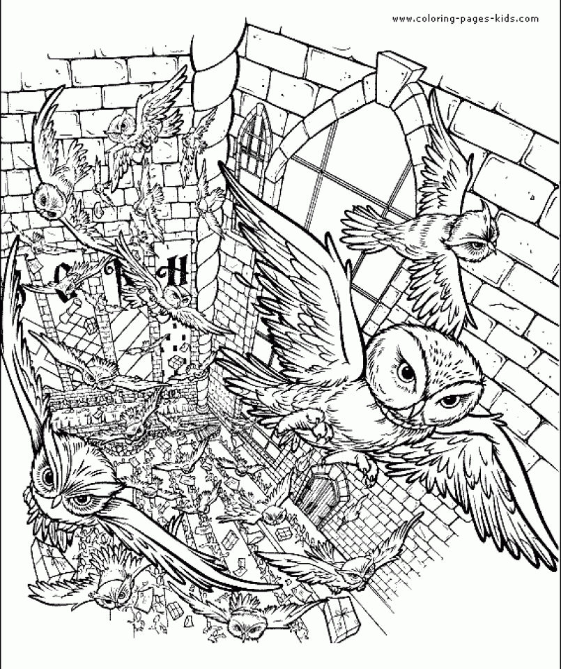 Printable Coloring Pages Harry Potter