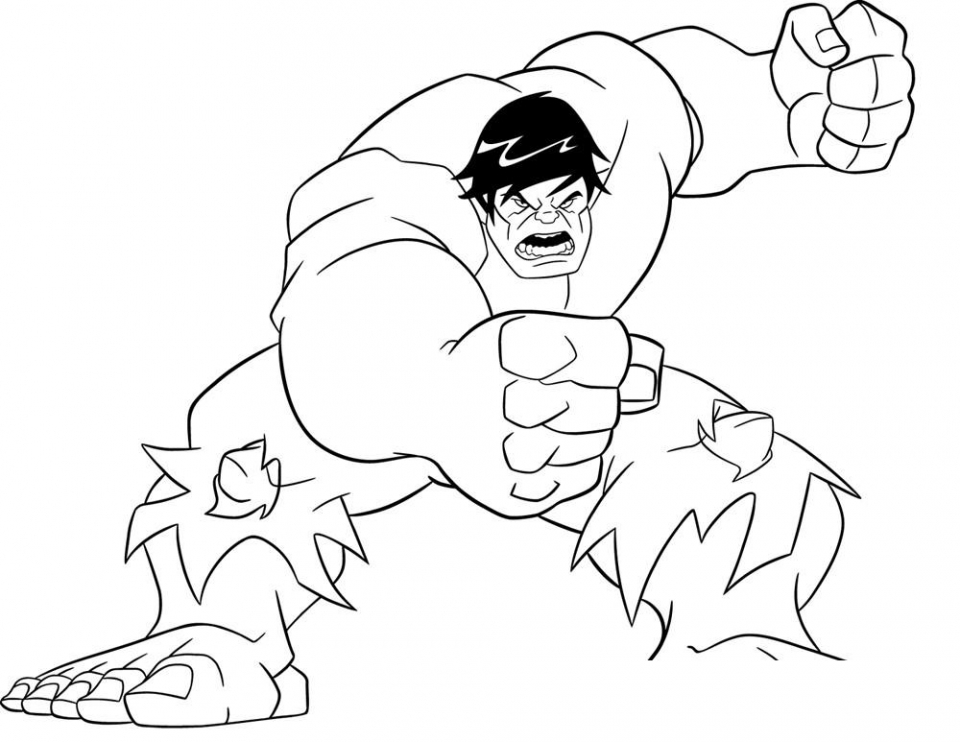 Get This Hulk Coloring Pages Superheroes Printable 87531