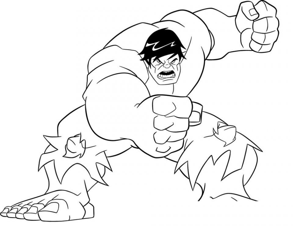 20+ Free Printable Hulk Coloring Pages - EverFreeColoring.com