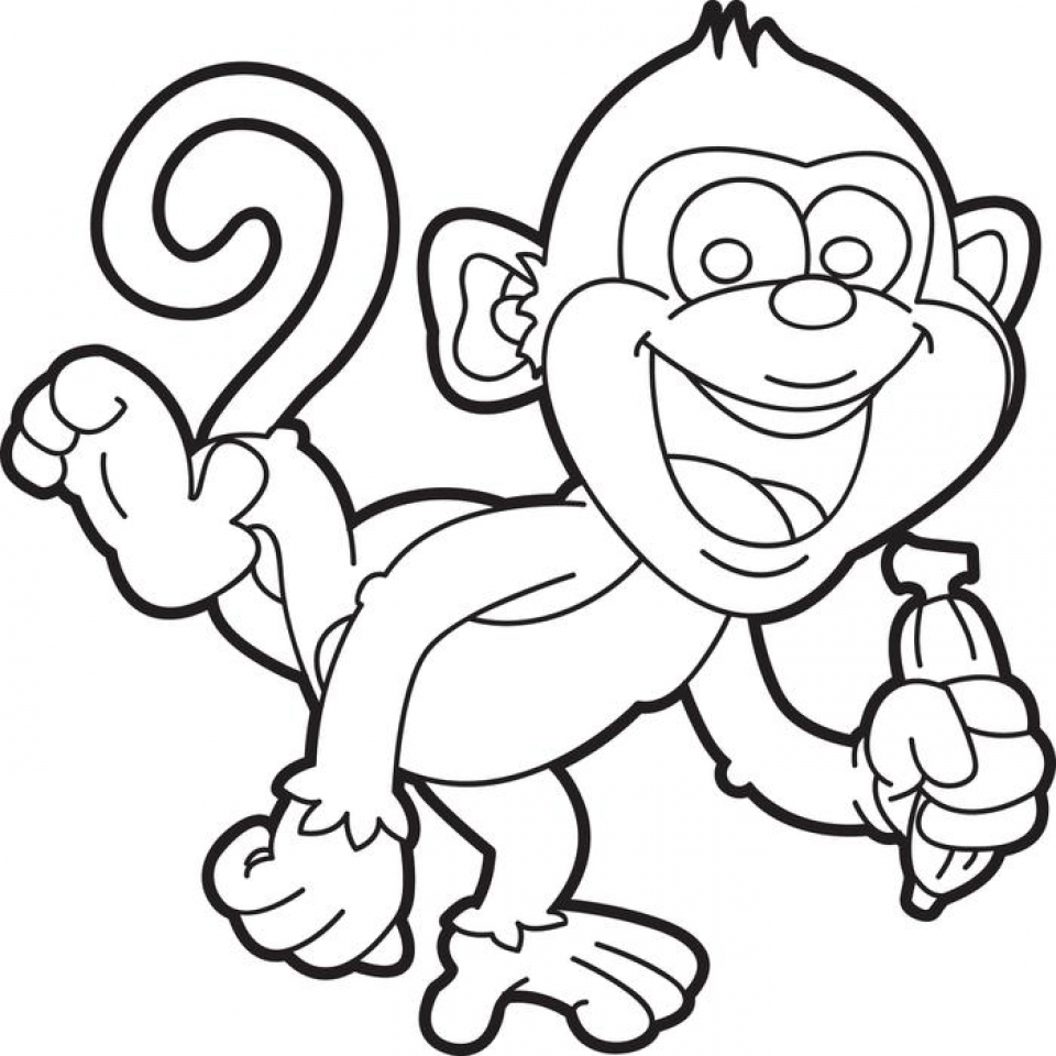 Get This Monkey Coloring Pages Printable 70381