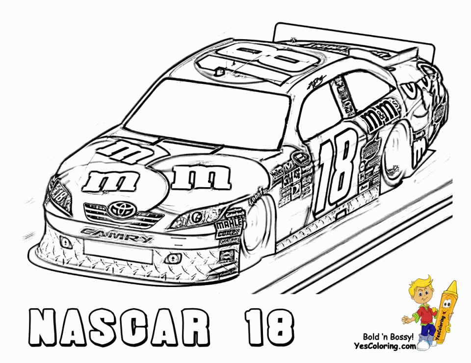 nascar coloring pages 5 - photo #1