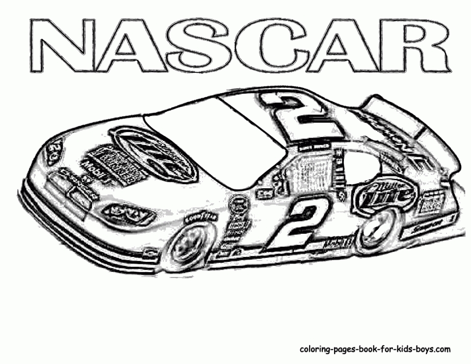 Get This Nascar Coloring Pages to Print for Kids 93025