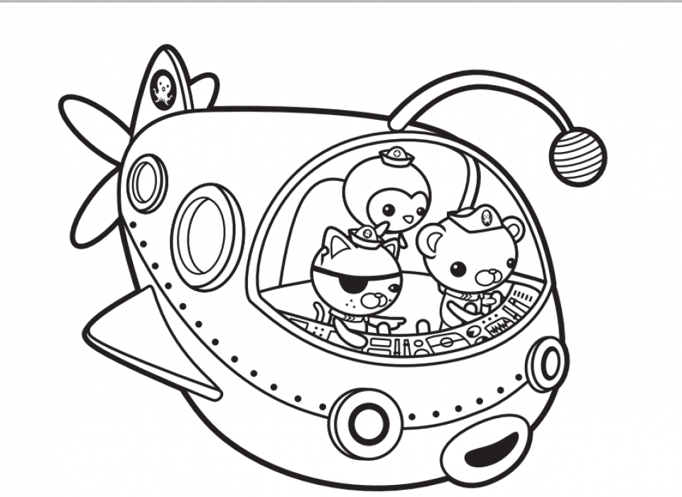 octonauts characters coloring pages - photo #14