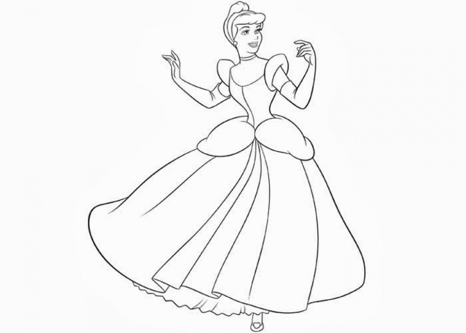 princess cinderella coloring pages games for girls - photo #22