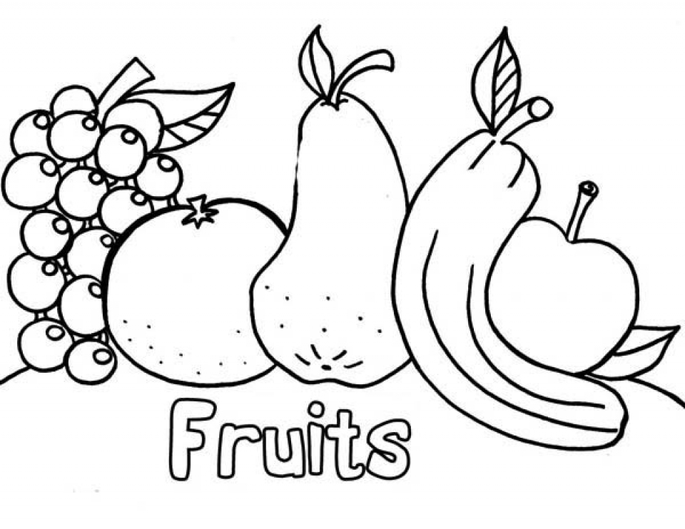 Get This Online Fruit Coloring Pages 61145