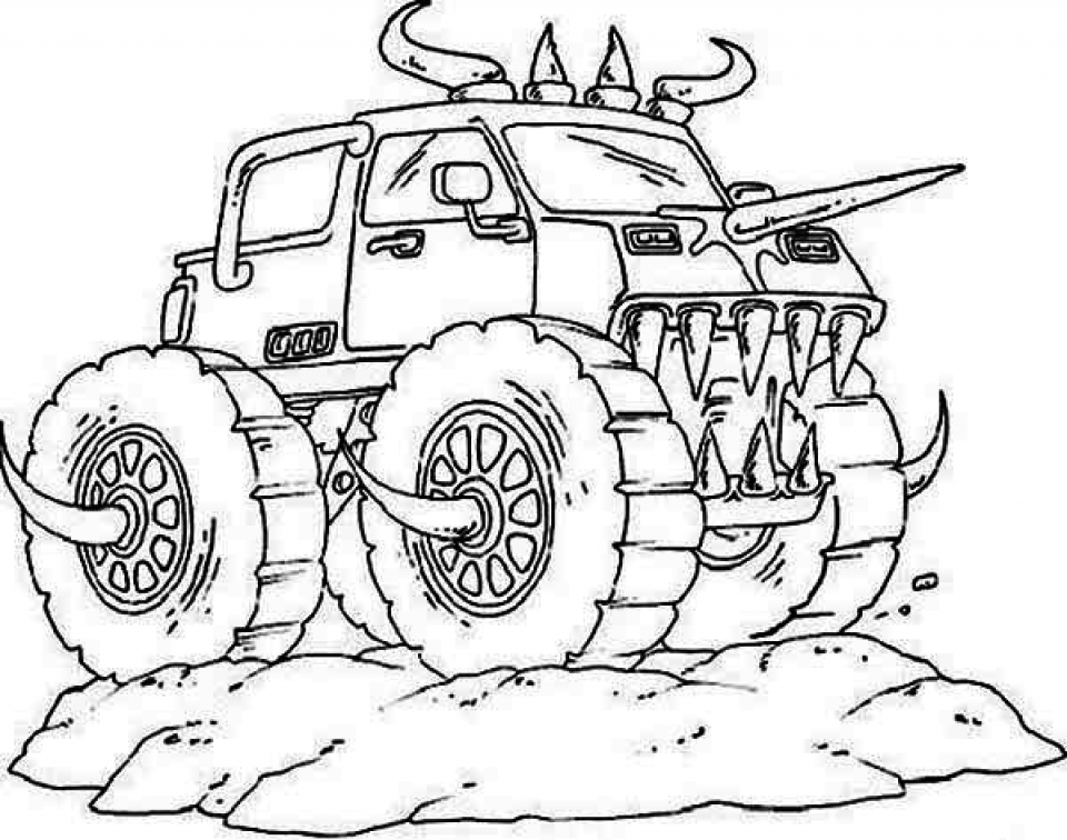 Get This Online Monster Truck Coloring Pages 6976