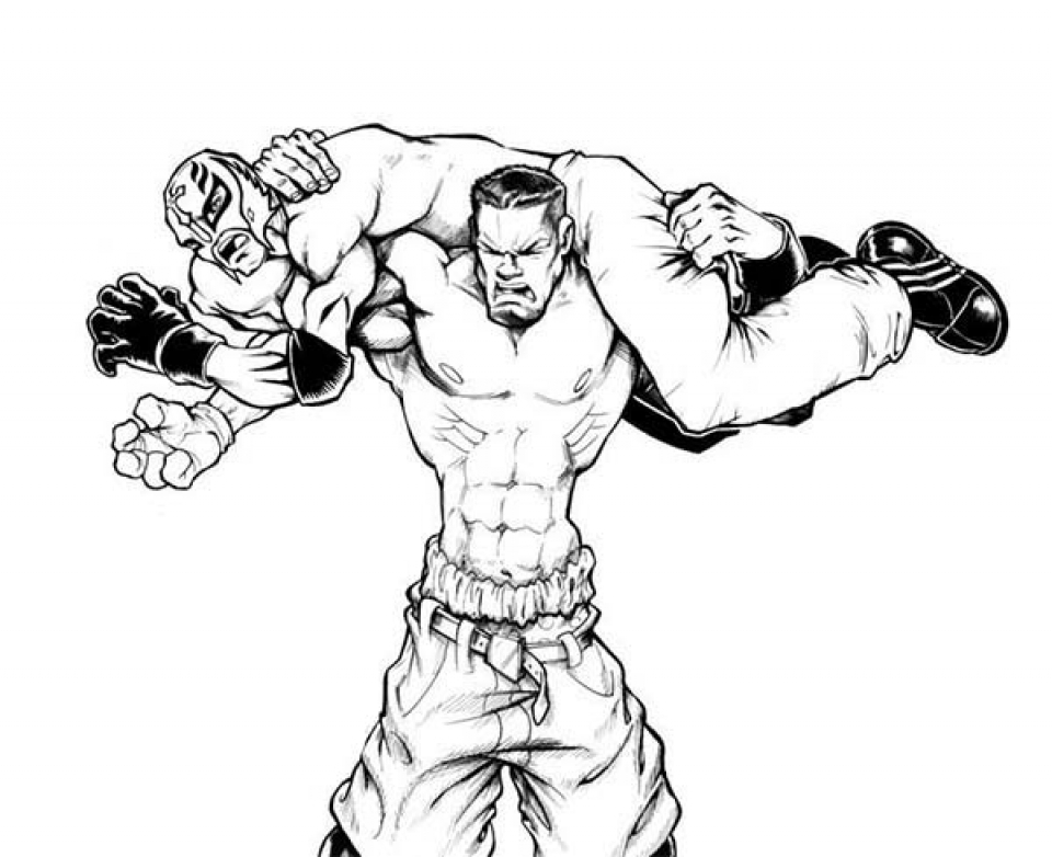 Get This Online WWE Coloring Pages 98353