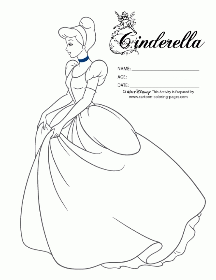 Get This Printable Cinderella Disney Princess Coloring ...