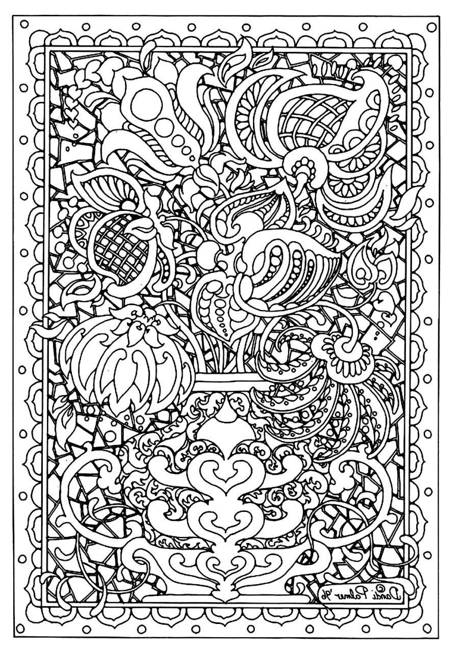 Get This Printable Difficult Coloring Pages for Adults 21673