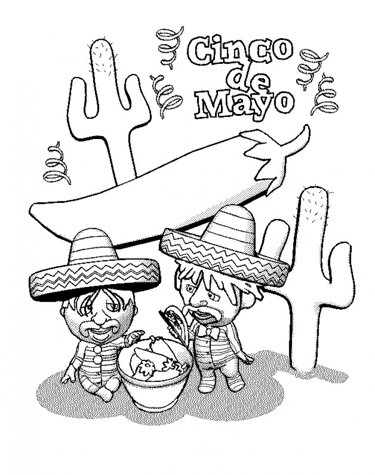 Get This Printable Image of Cinco de Mayo Coloring Pages 90232
