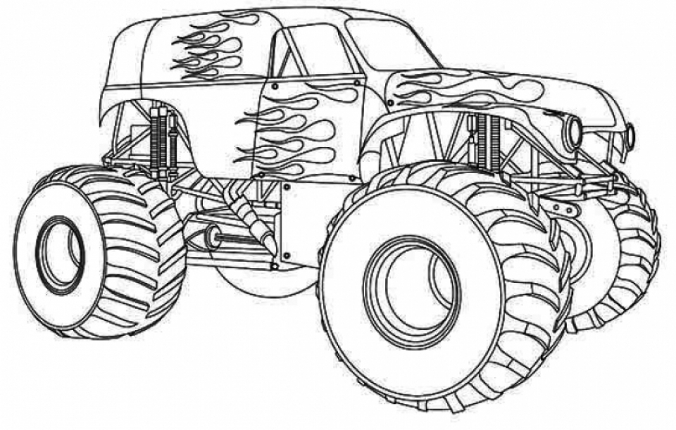 Get This Printable Monster Truck Coloring Pages 59949