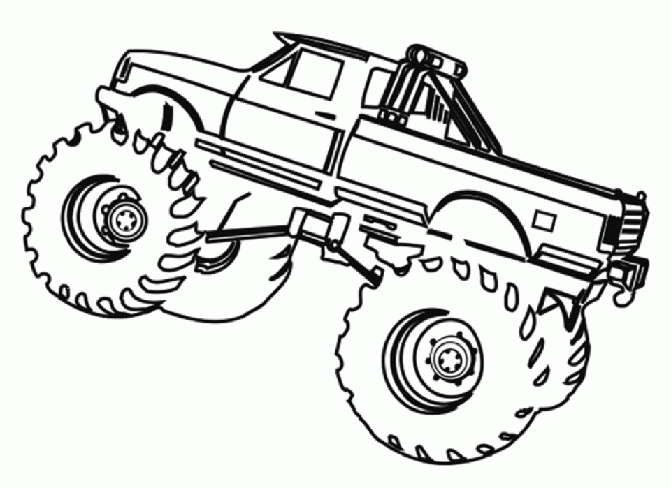 printable monster truck coloring pages 66663