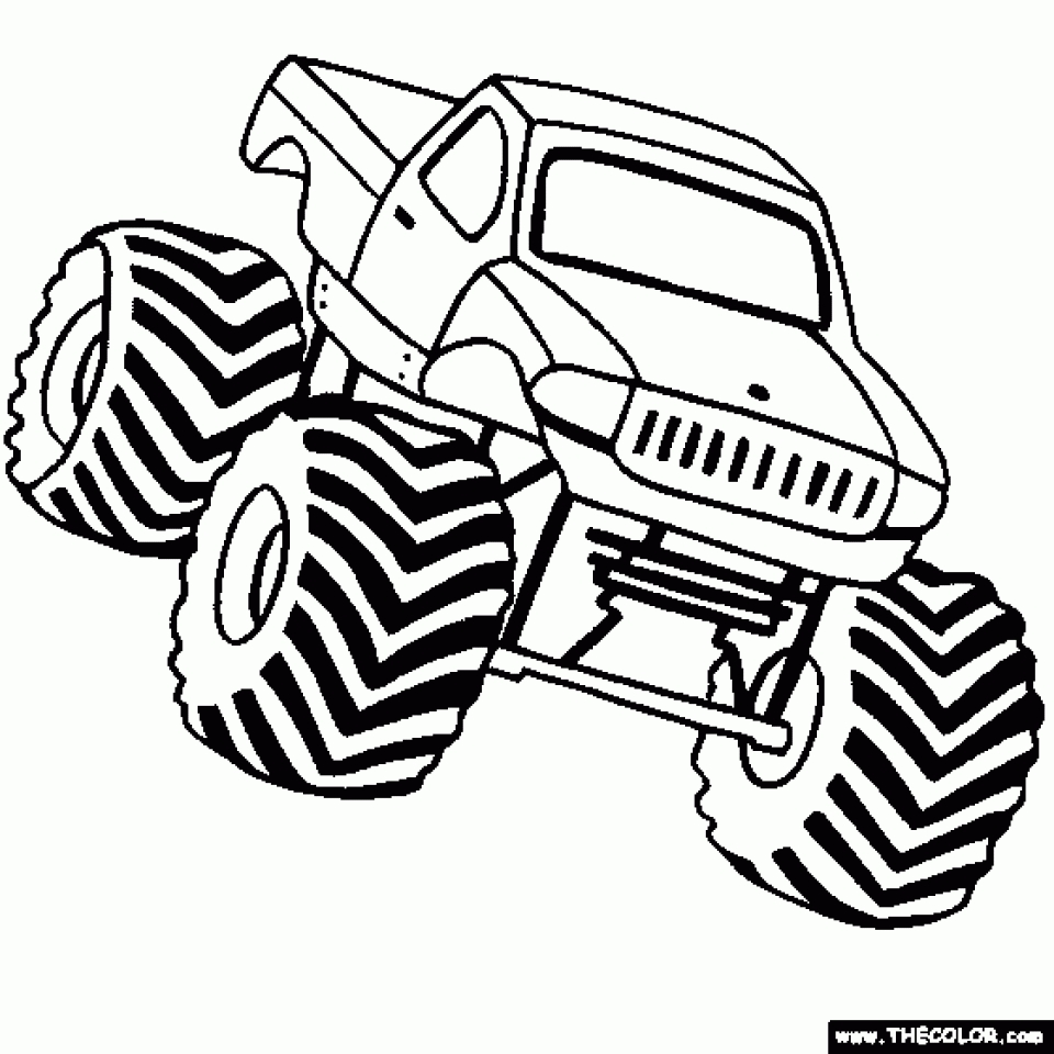 Get This Printable Monster Truck Coloring Pages 84415
