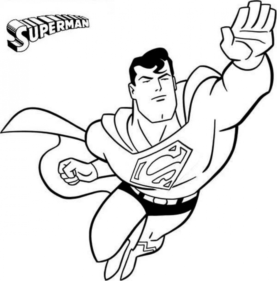 Printable Superman Coloring Pages