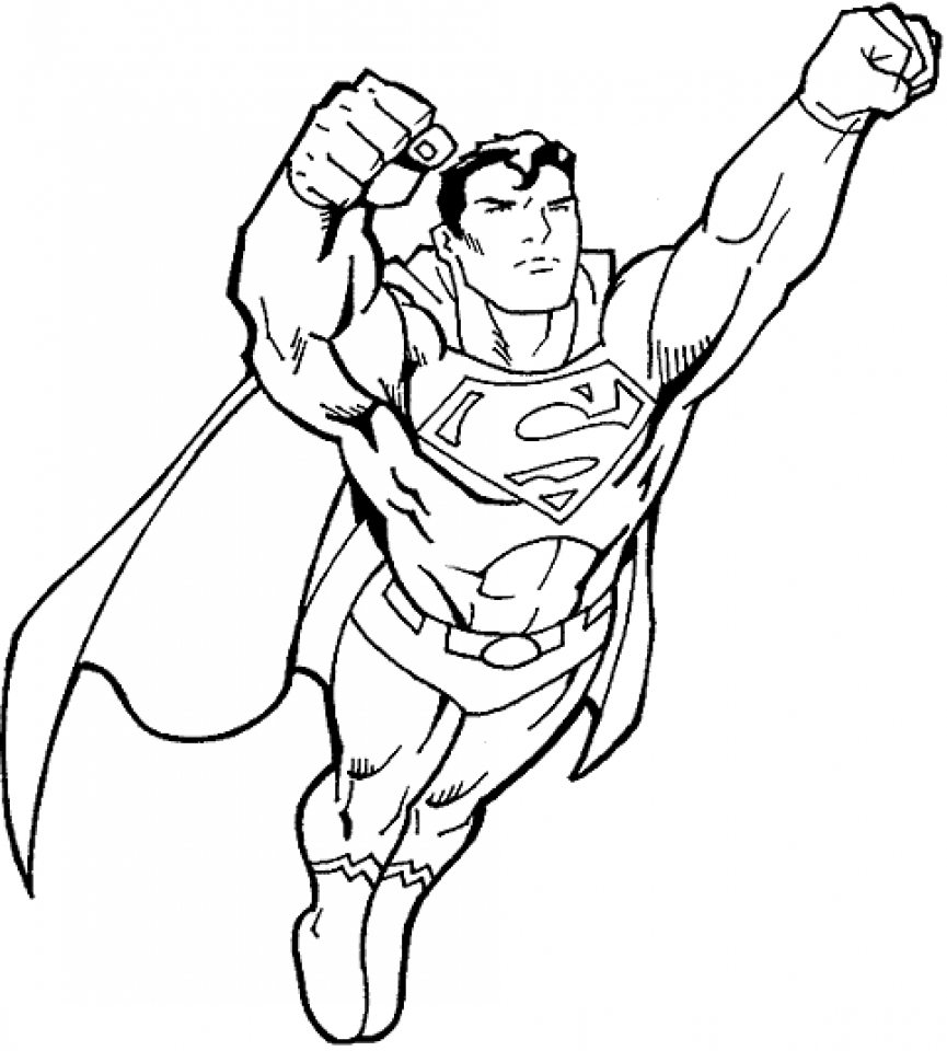 Get This Printable Superman Coloring Pages 32236