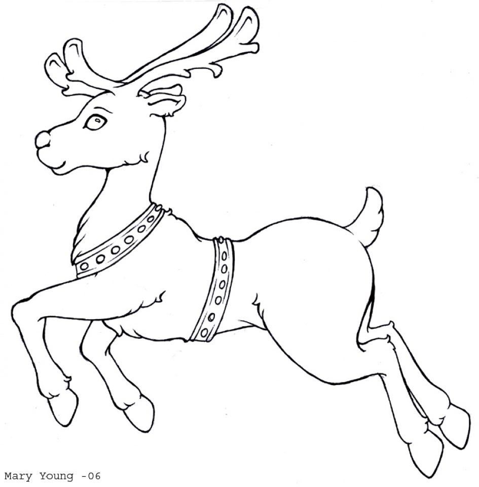 20+ Free Printable Reindeer Coloring Pages - EverFreeColoring.com