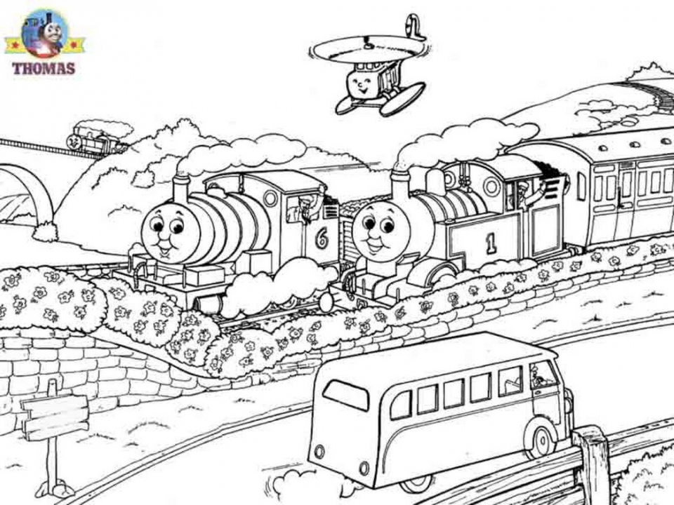 707 Cute Thomas The Tank Engine Coloring Pages James for Adult