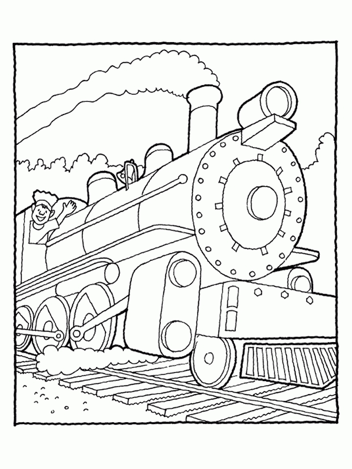 Get This Train Coloring Pages Printable for Kids 27684