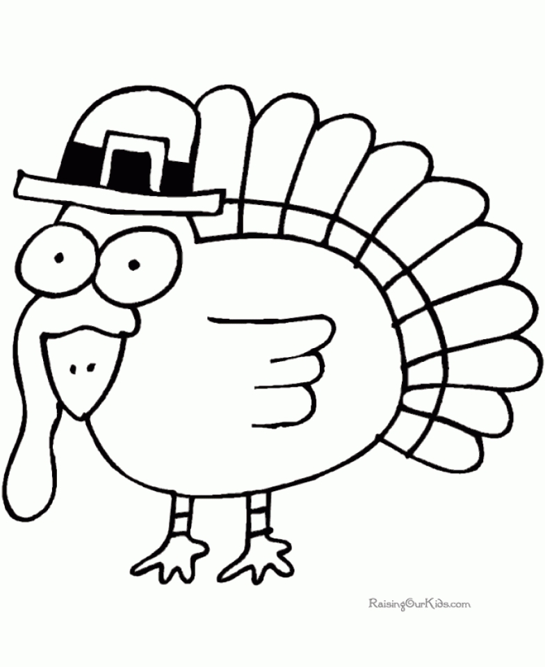 images of printable turkey coloring pages - photo #14