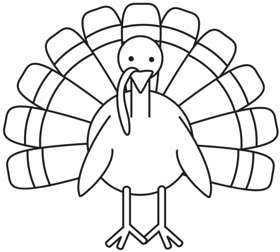 Get This Turkey Coloring Pages For Preschoolers 31990