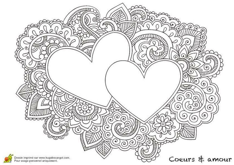 20+ Free Printable Love Coloring Pages for Adults - EverFreeColoring.com