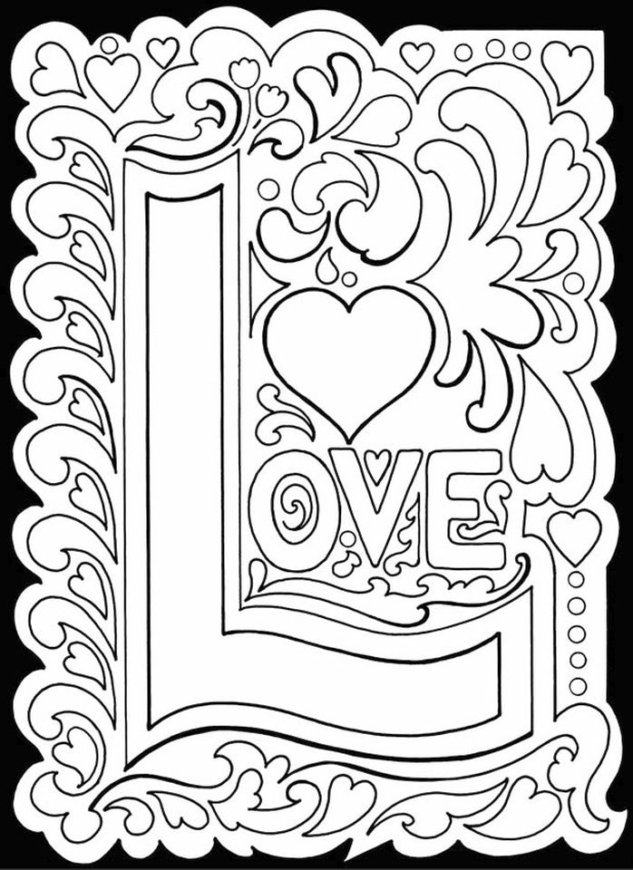 Get This Adults Printable Love Coloring Pages - 8ah5l