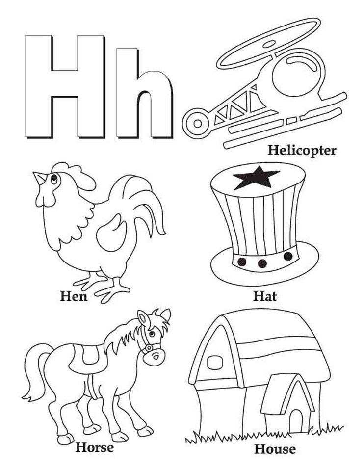 Get This Letter H Coloring Pages Y3bal