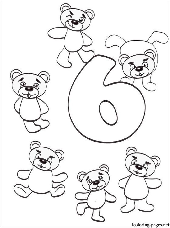 Get This Number 6 Coloring Page   686s6