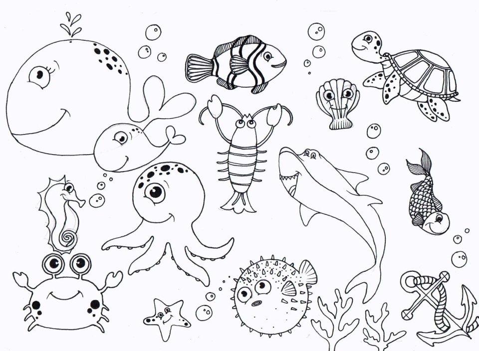 Get This Ocean Coloring Pages for Preschoolers - dc381