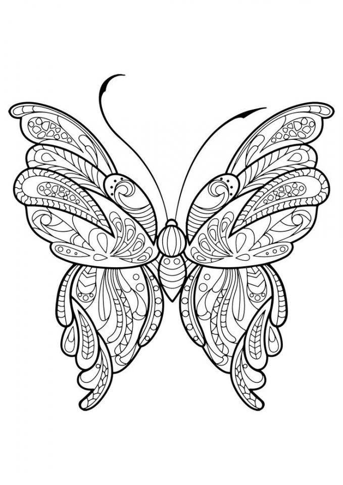 Get This Adult Butterfly Coloring Pages to Print a64b9