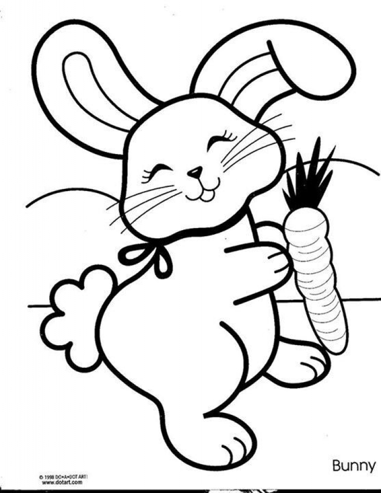 Get This Baby Bunny Coloring Pages for Toddlers 68031