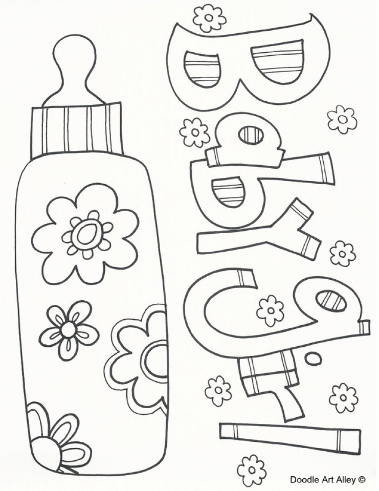 Baby Coloring Pages Print 61730