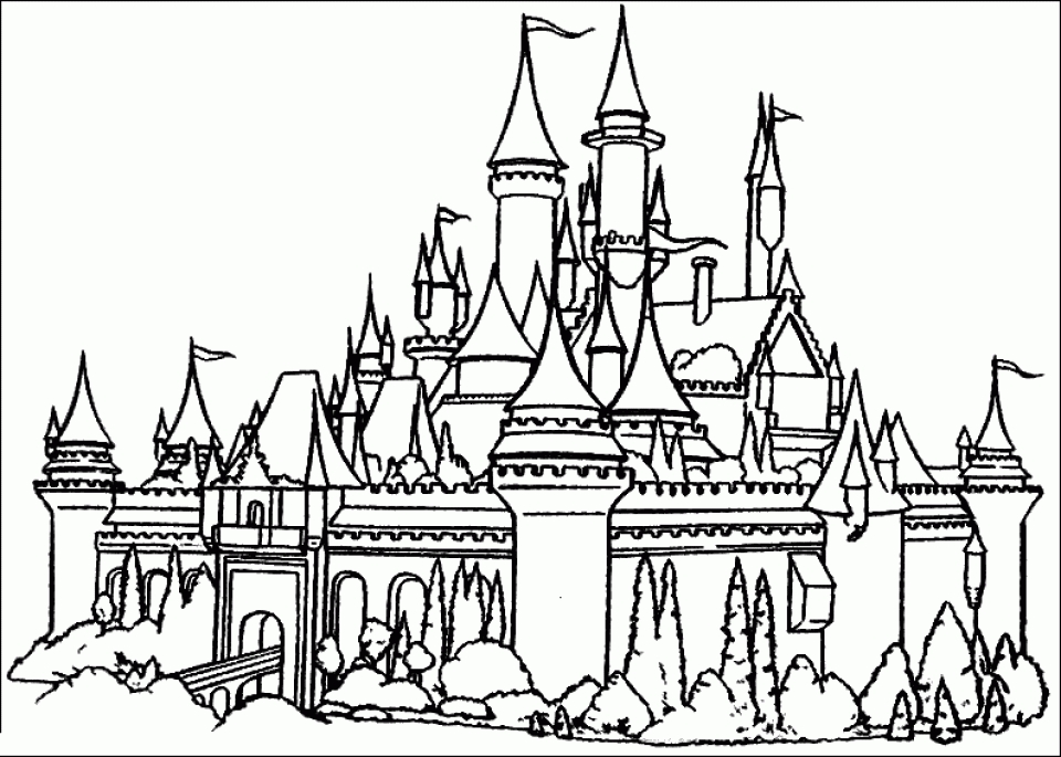 Castle Coloring Pages Printable