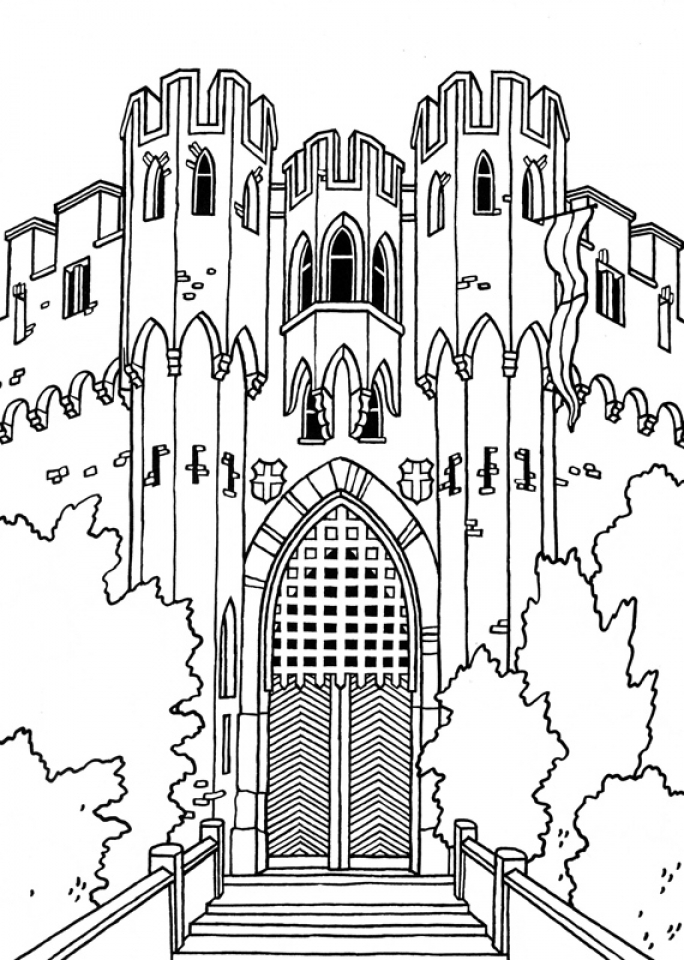 Get This Castle Coloring Pages Printable 72nd9