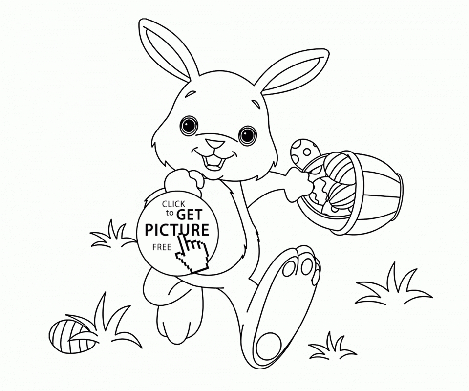 Get This Cute Easter Bunny Coloring Pages 27142