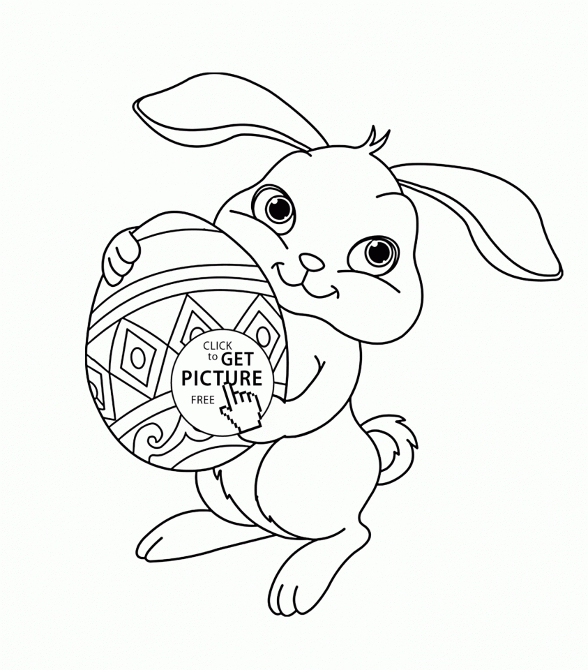 Get This Cute Easter Bunny Coloring Pages 71201