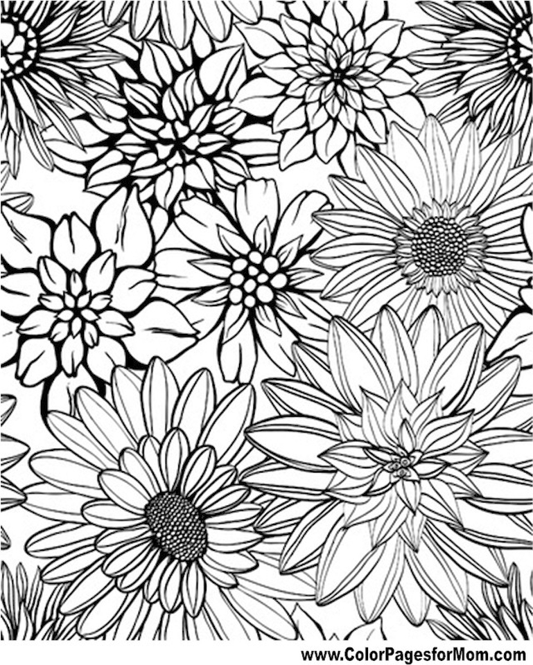 Get This Detailed Flower Coloring Pages For Adults Printable Ycv42