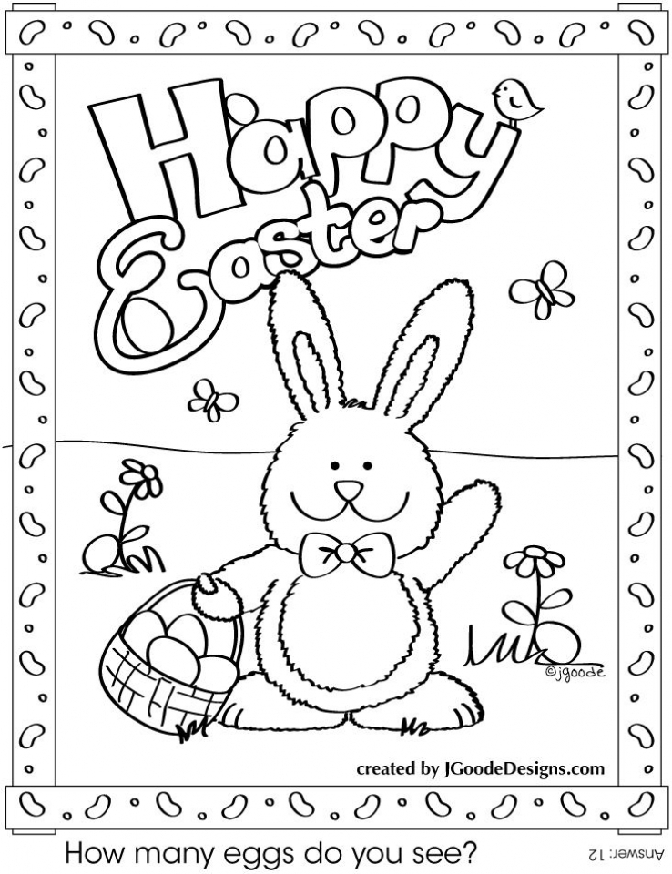 Get This Easter Bunny Coloring Pages Printable 42585