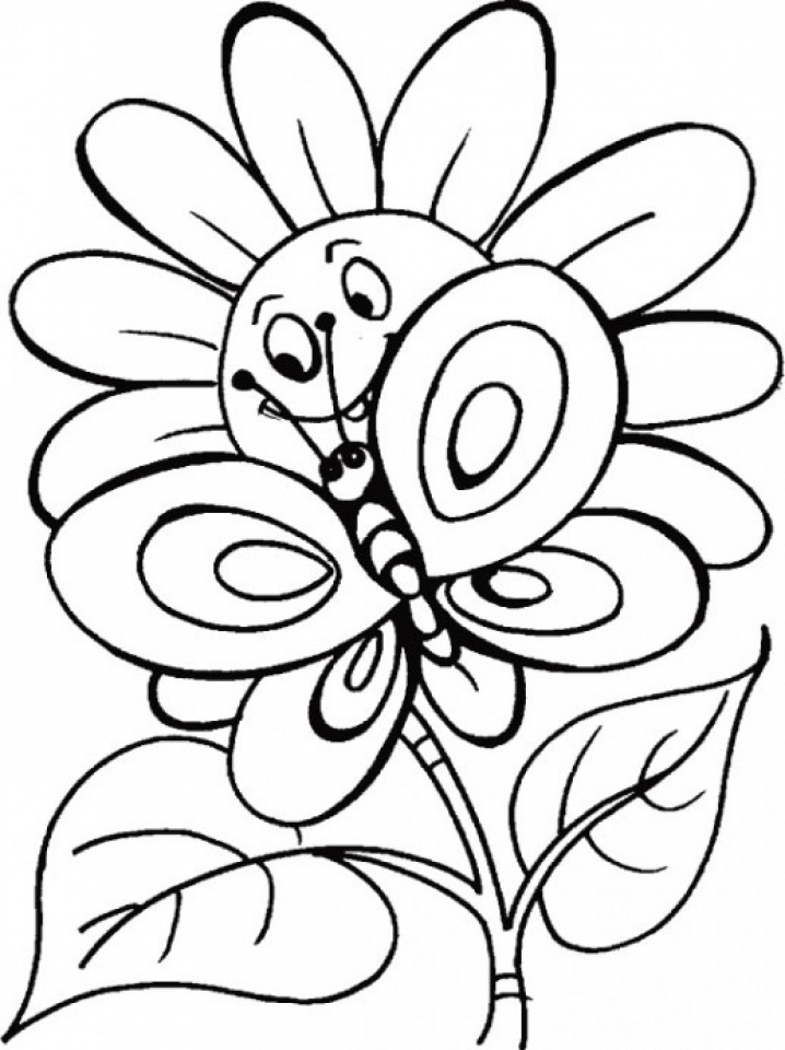 Get This Flowers Coloring Pages Kids Printable 8561